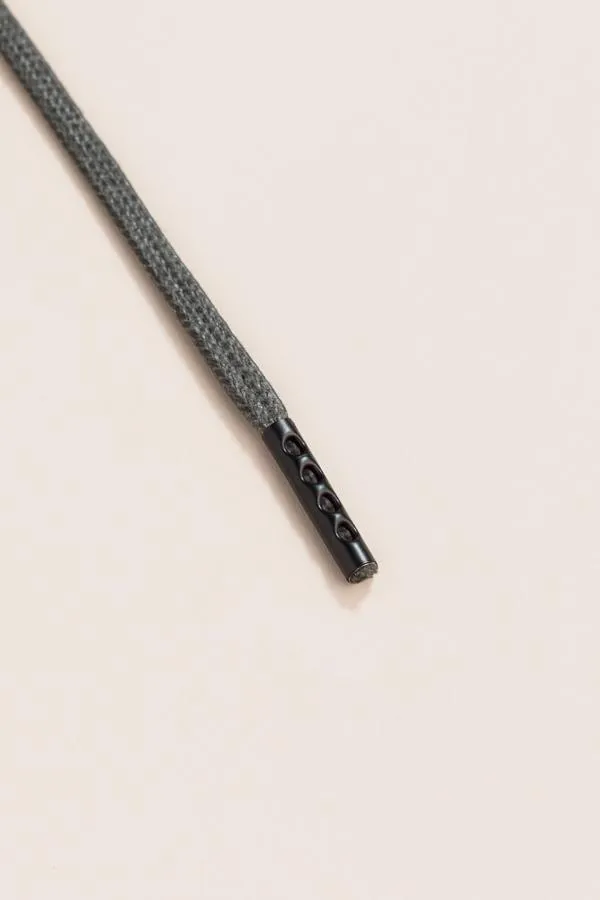 Night Grey | Flat Waxed Shoelaces
