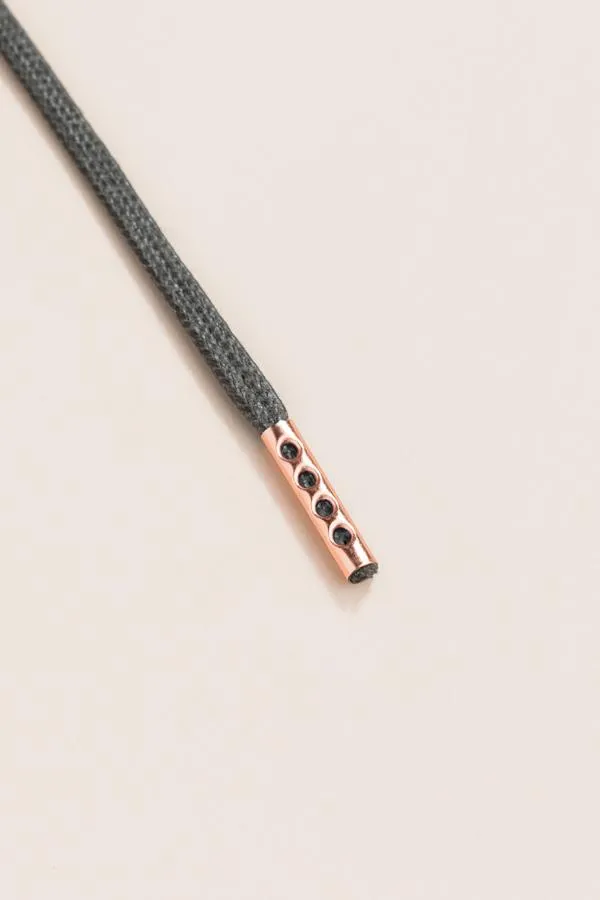 Night Grey | Flat Waxed Shoelaces