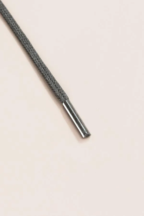 Night Grey | Flat Waxed Shoelaces