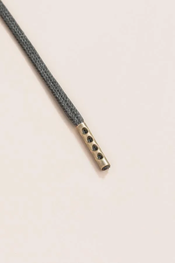 Night Grey | Flat Waxed Shoelaces
