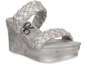OTBT: Fluent in SILVER Wedge Sandals