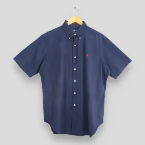 Ralph Lauren Blue Casual Button Up Shirt Large