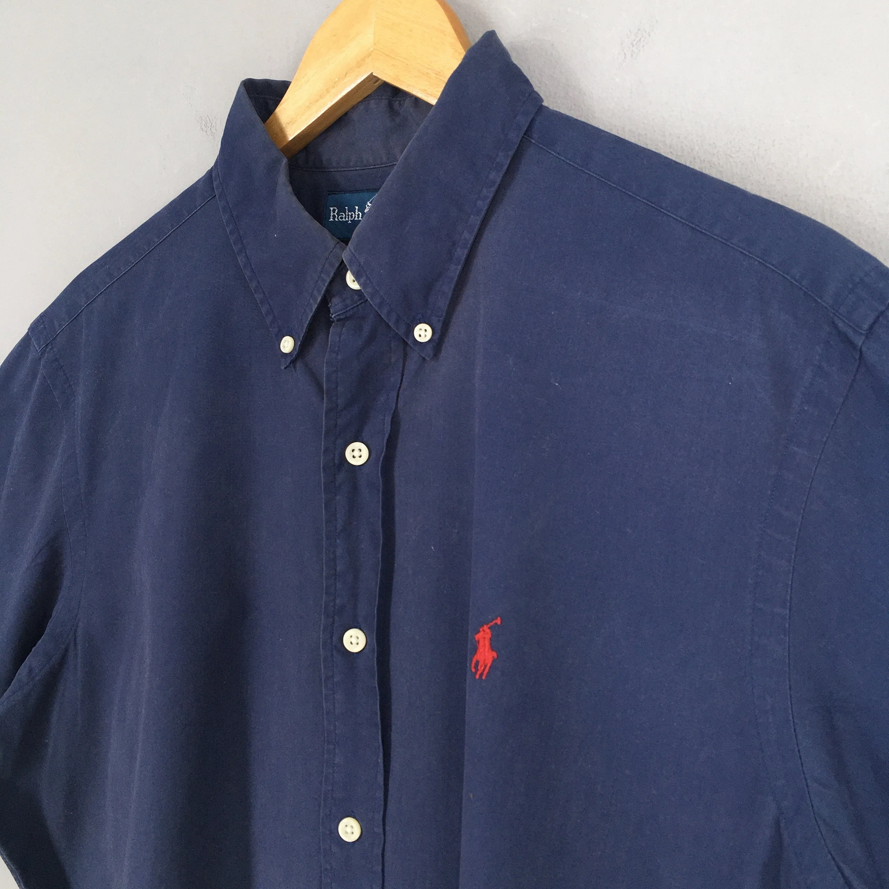 Ralph Lauren Blue Casual Button Up Shirt Large