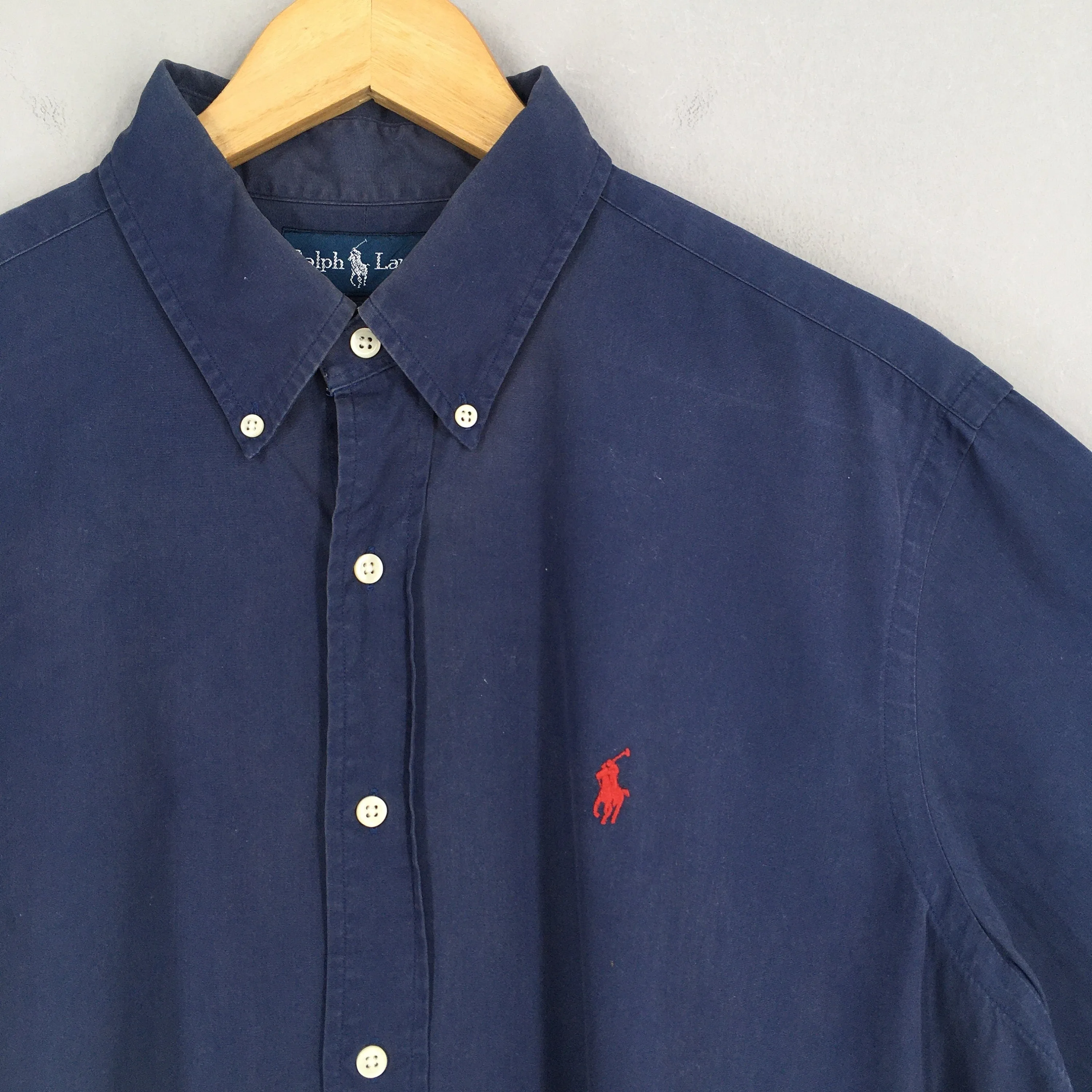 Ralph Lauren Blue Casual Button Up Shirt Large