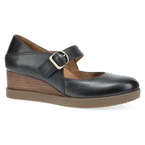 Sandy Classic Mary Jane Wedge in Black