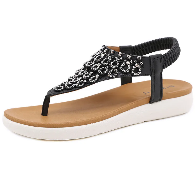 SIKETU | Beads Upper Slingbacks Flip Flops
