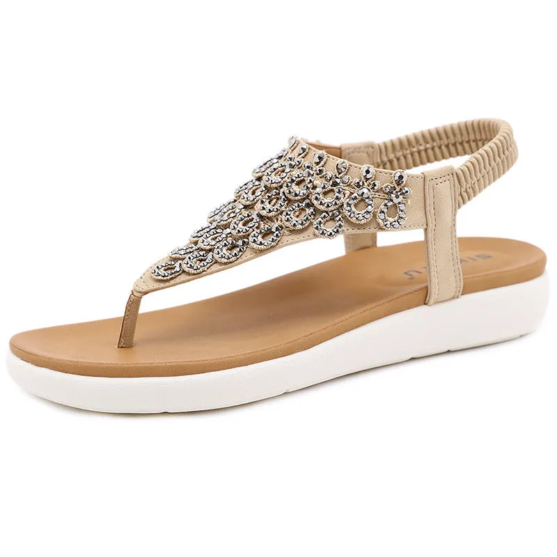 SIKETU | Beads Upper Slingbacks Flip Flops