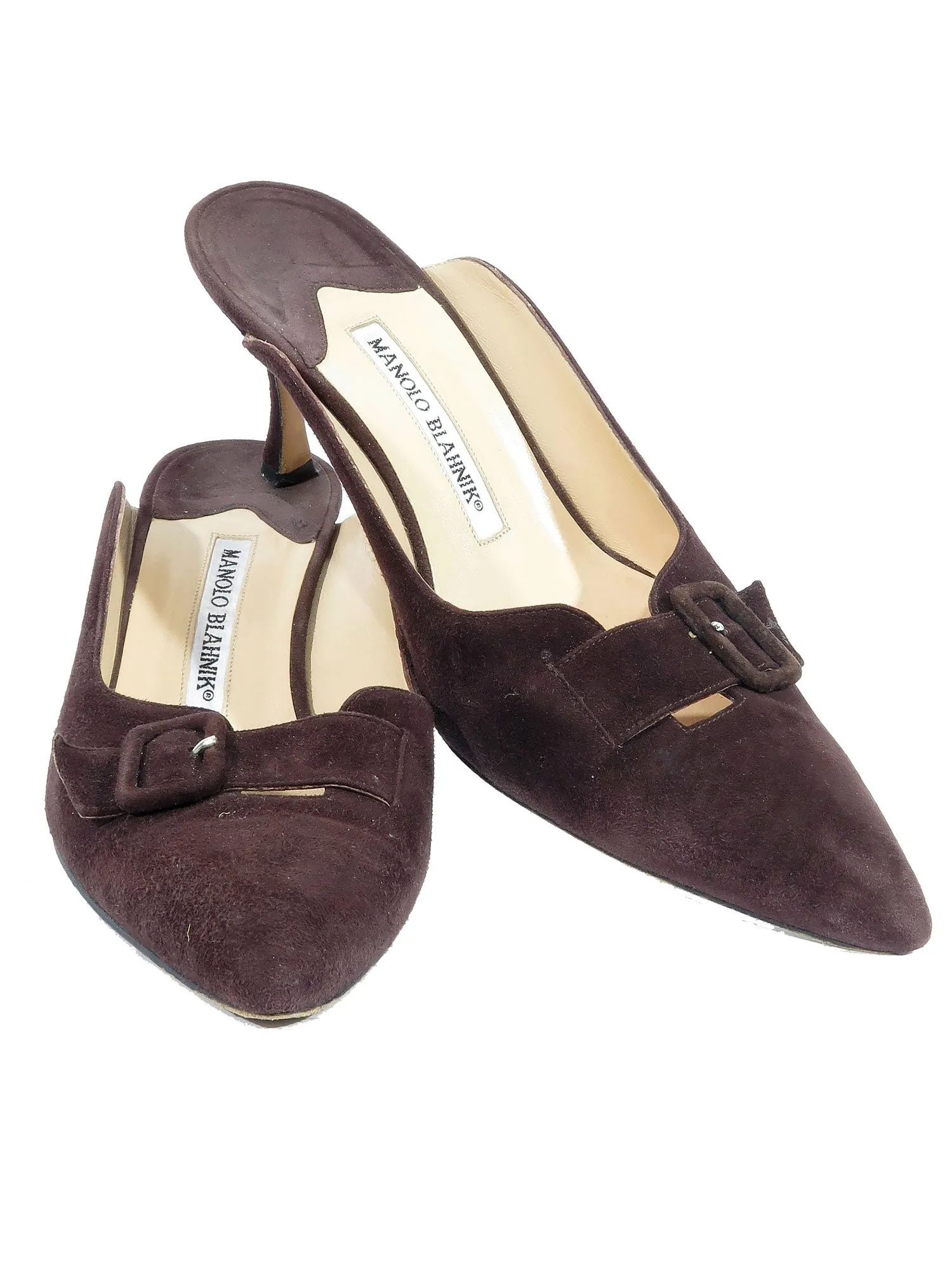 Suede Mules