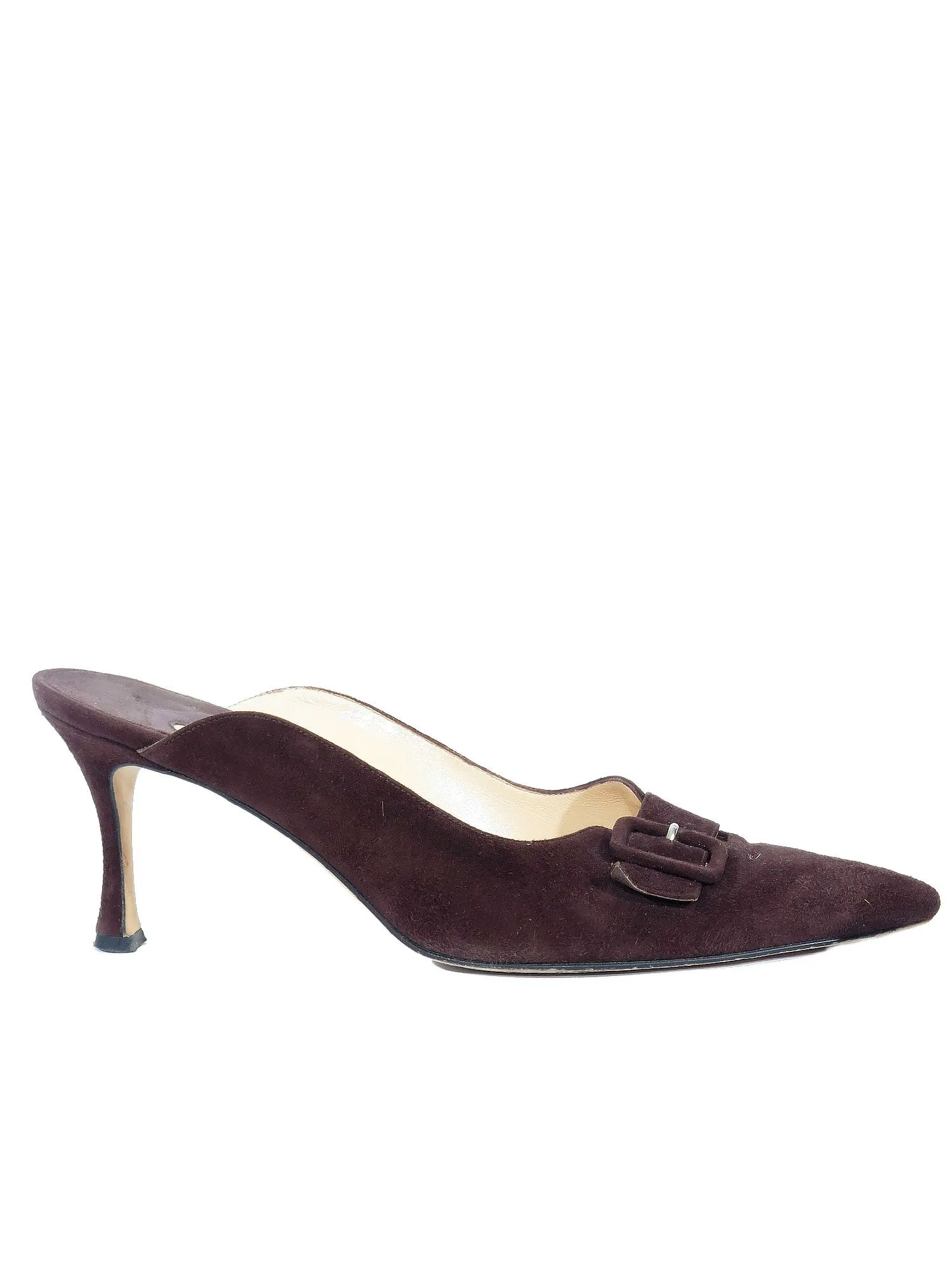 Suede Mules