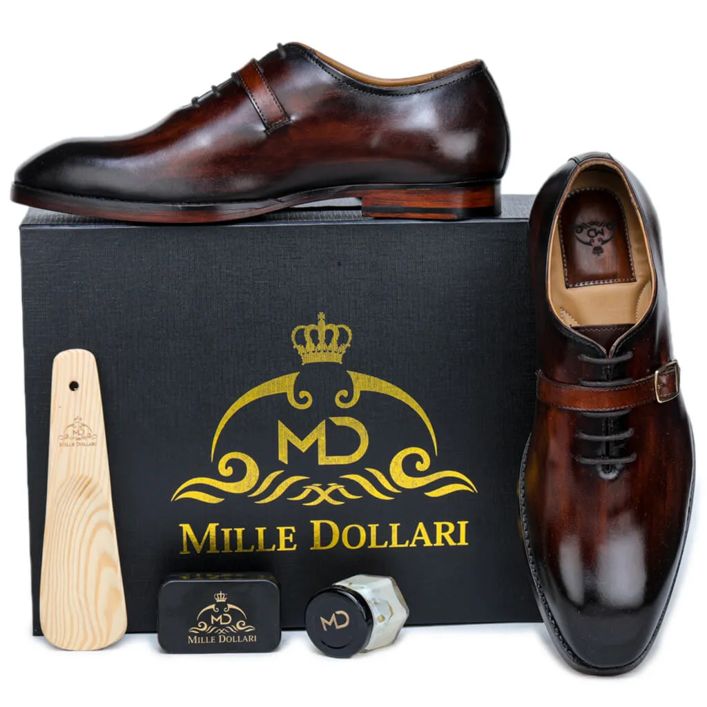 Thin-Strap Dark Oak Wooden Derby