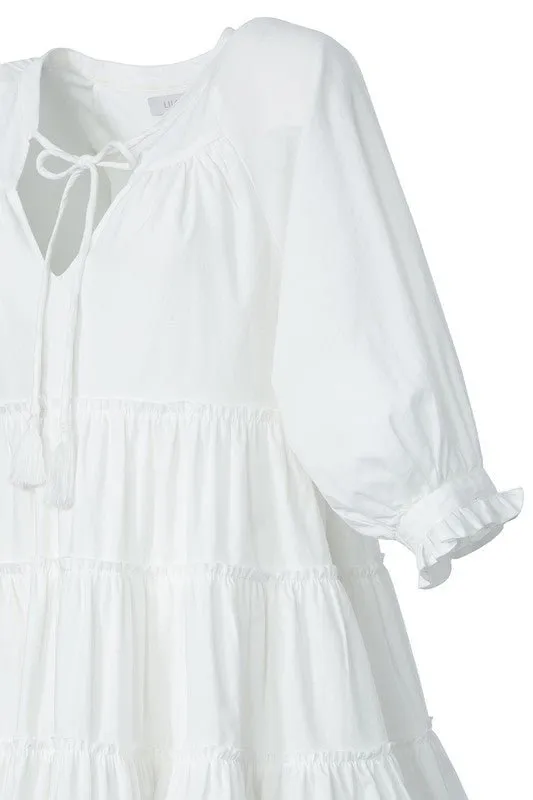 Tiered Mini Dress