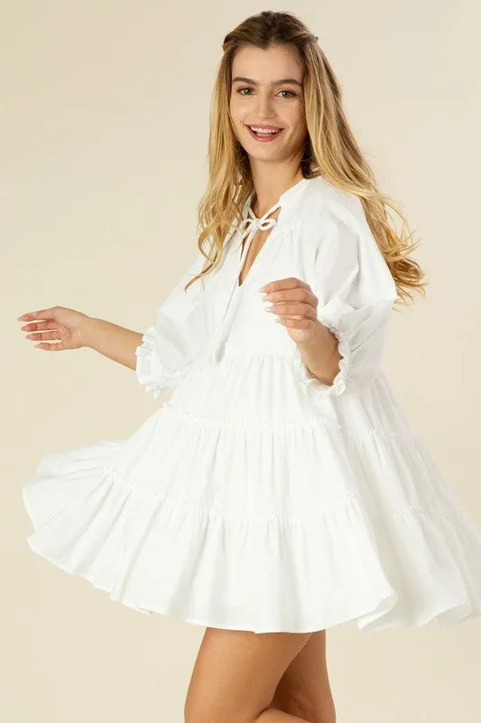 Tiered Mini Dress