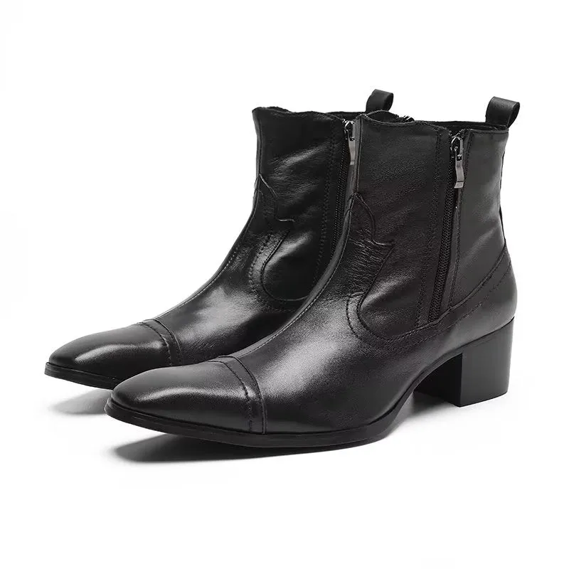Veltique Luxe Croctex Ankle Boots