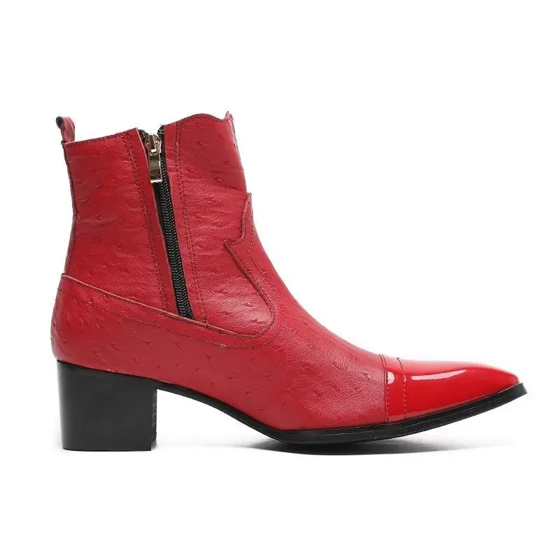 Veltique Luxe Croctex Ankle Boots