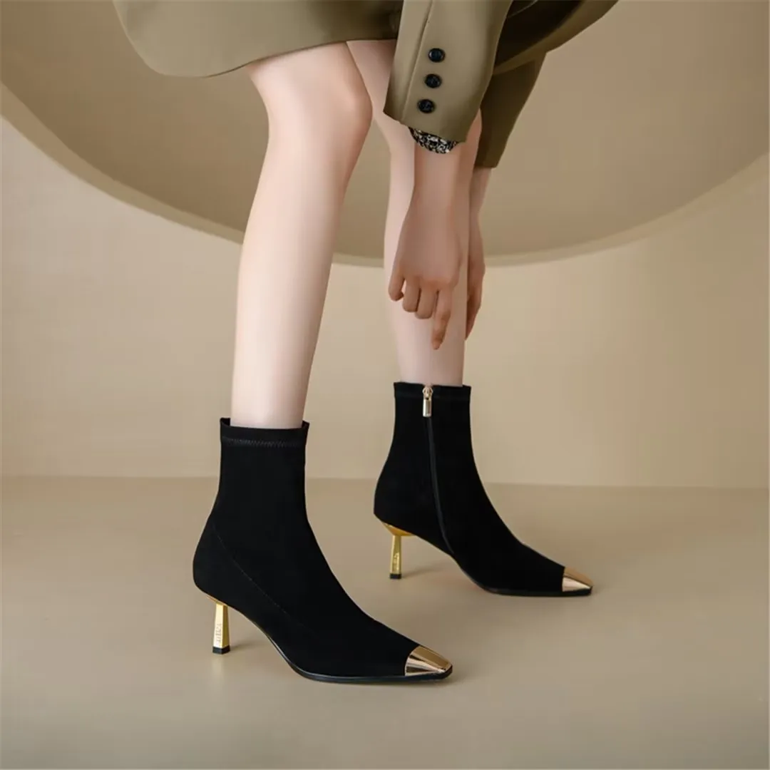 Veltrique Luxe Vogue Ankle Boots