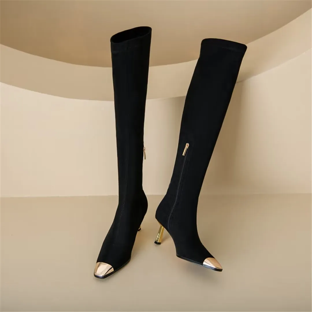 Veltrique Luxe Vogue Ankle Boots