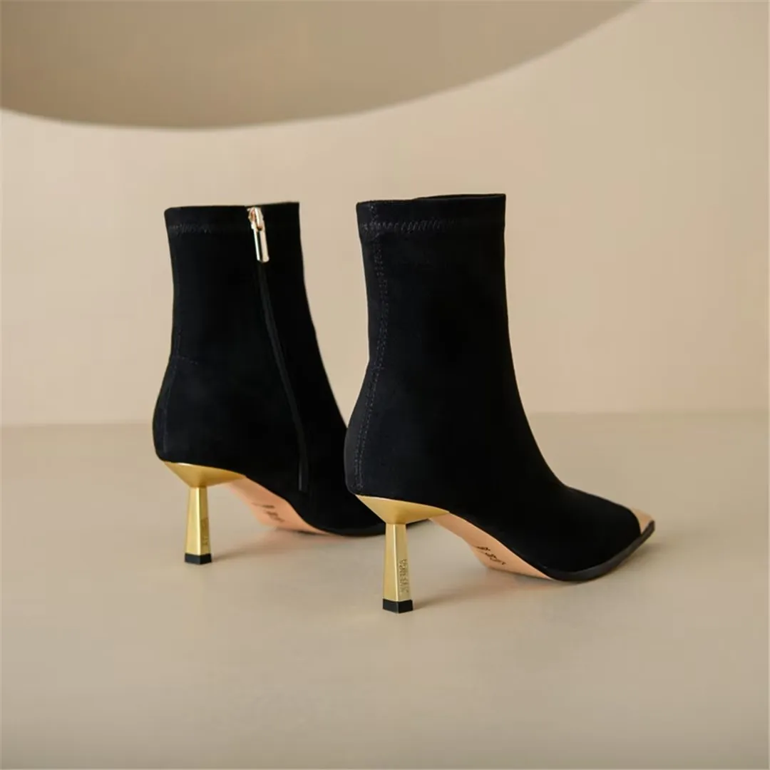 Veltrique Luxe Vogue Ankle Boots