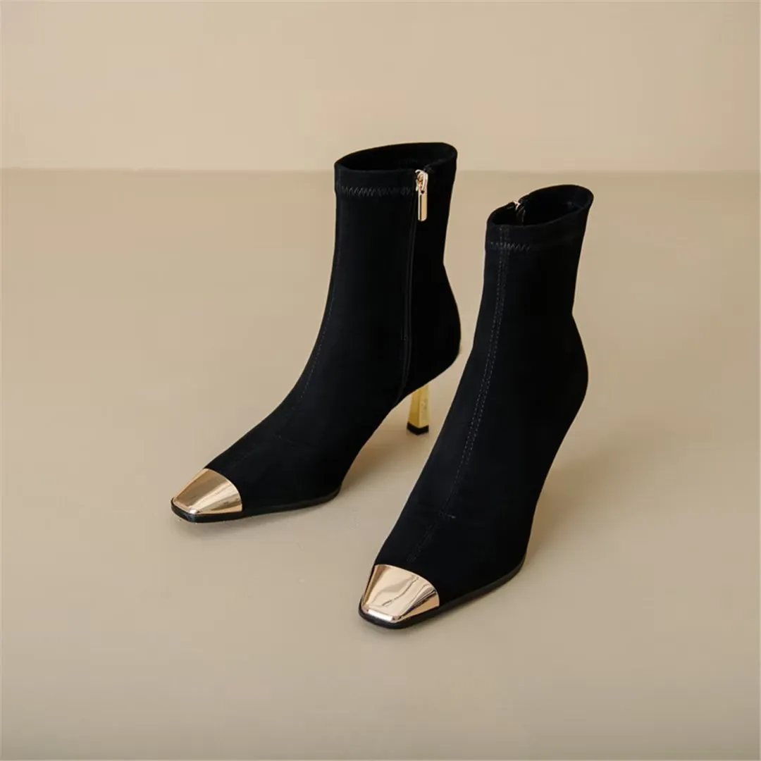 Veltrique Luxe Vogue Ankle Boots