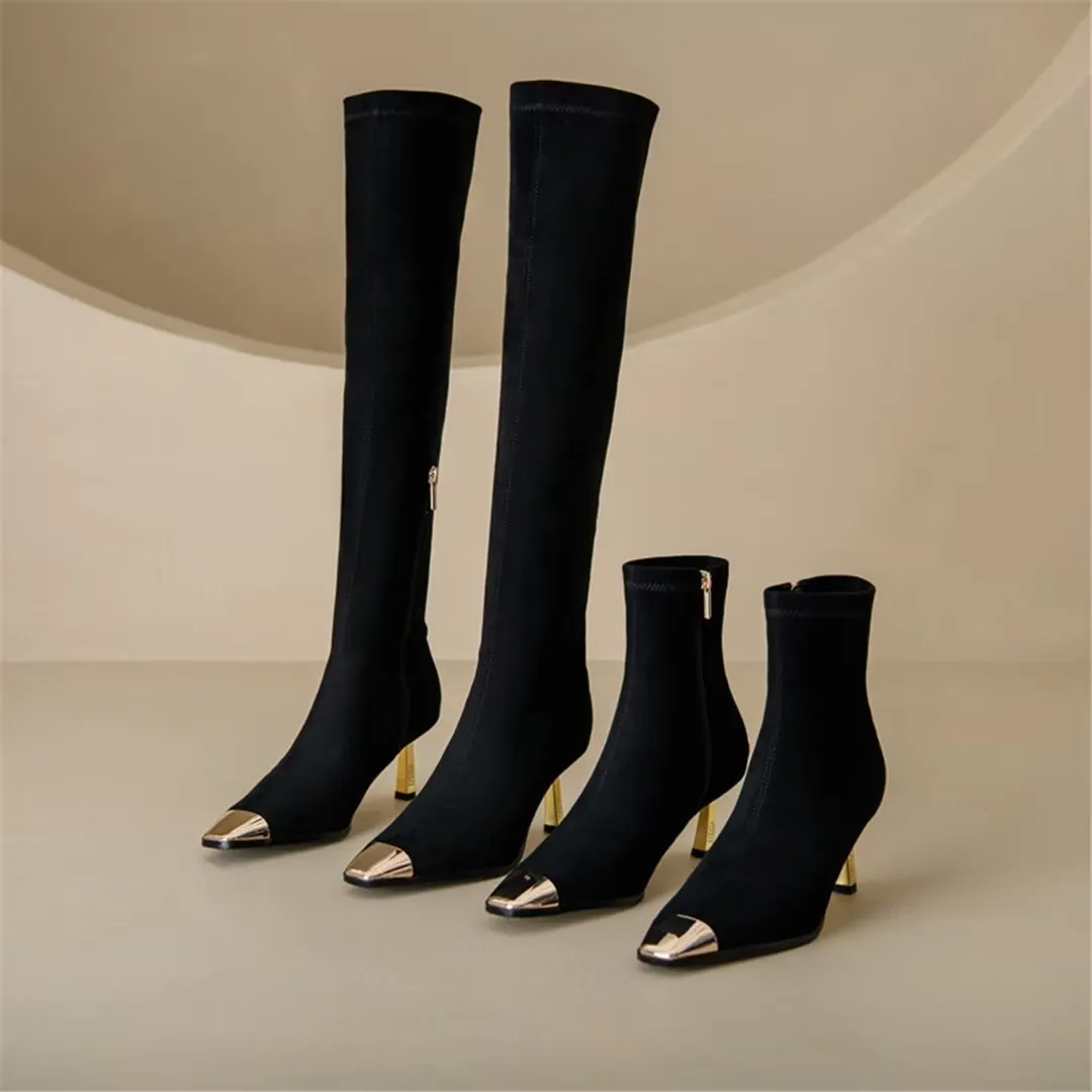 Veltrique Luxe Vogue Ankle Boots