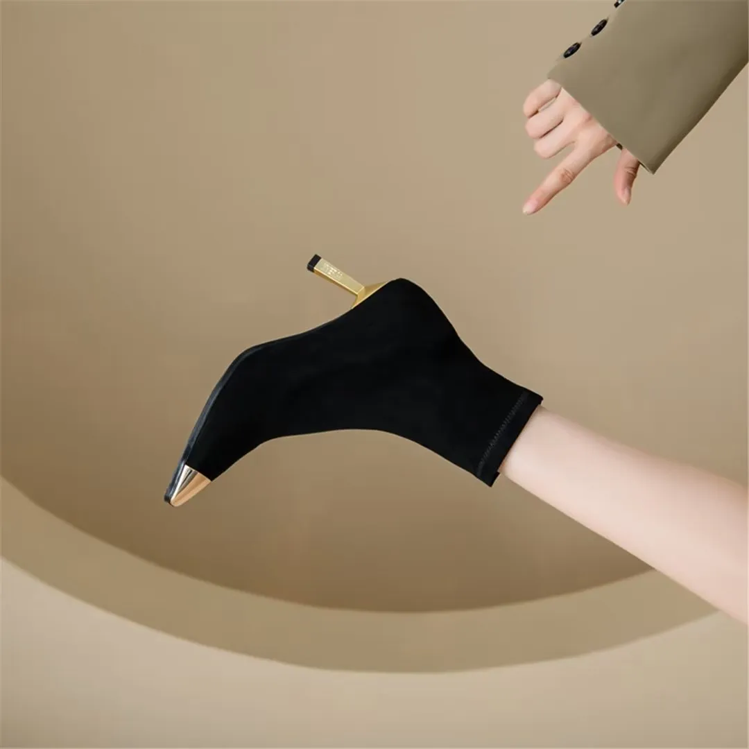 Veltrique Luxe Vogue Ankle Boots