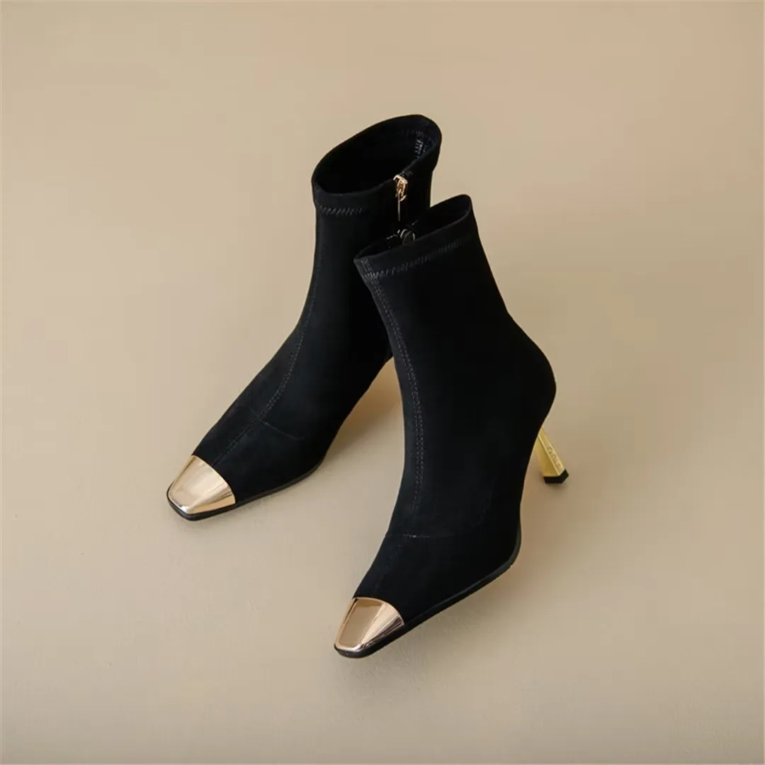 Veltrique Luxe Vogue Ankle Boots