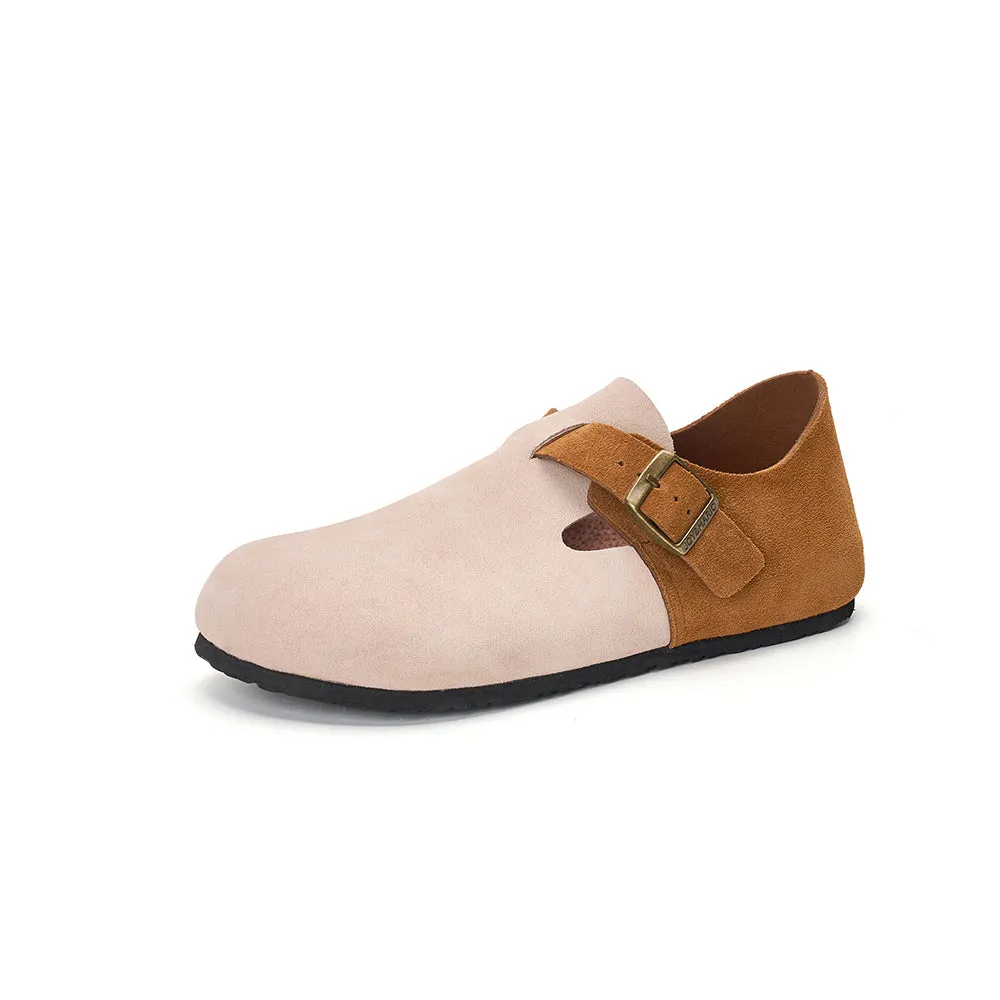 Women’s and Men's Slip-On Cow Suede Couple Mule Birken Shoe-77193W/M