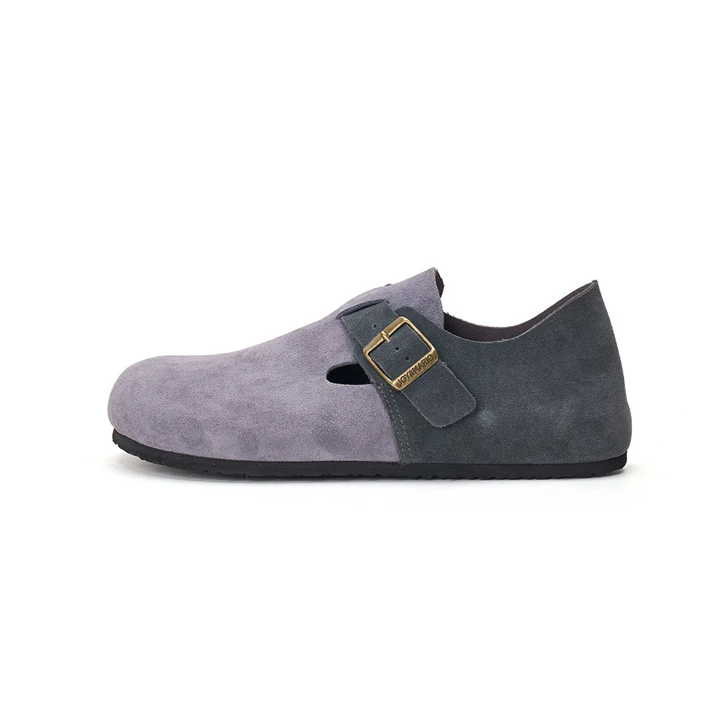 Women’s and Men's Slip-On Cow Suede Couple Mule Birken Shoe-77193W/M