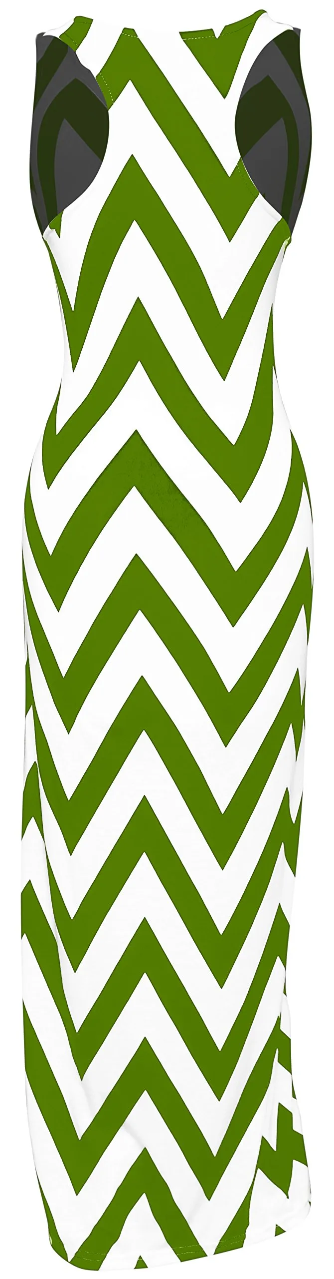 Women's Chevron Boho Chic Maxi Spring Summer Dress