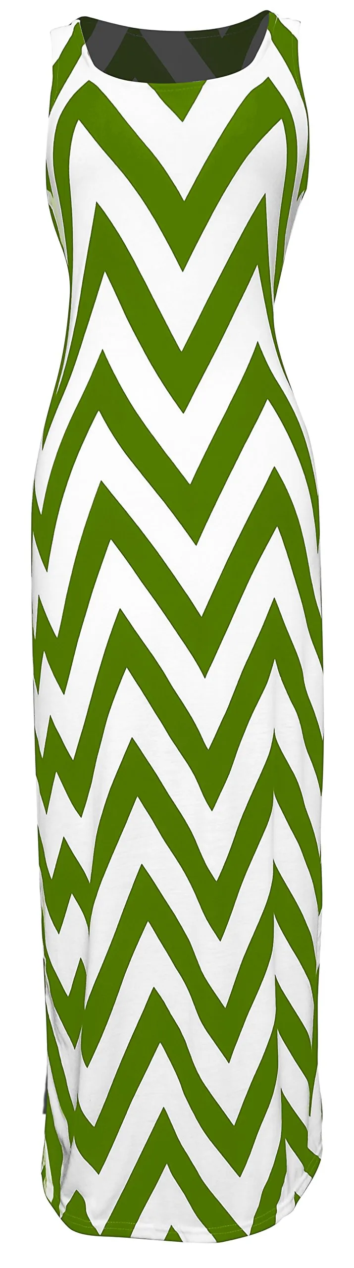 Women's Chevron Boho Chic Maxi Spring Summer Dress