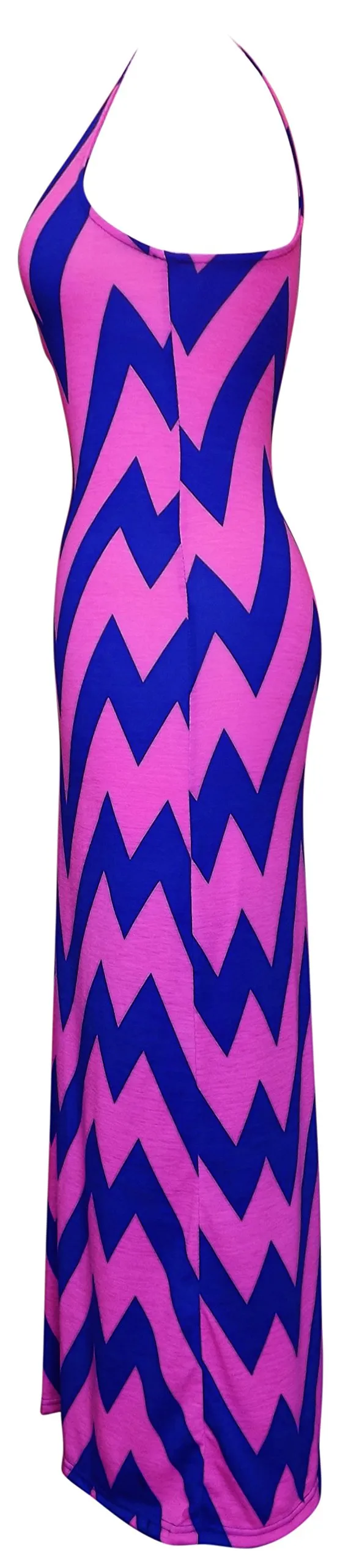 Women's Chevron Boho Chic Maxi Spring Summer Dress