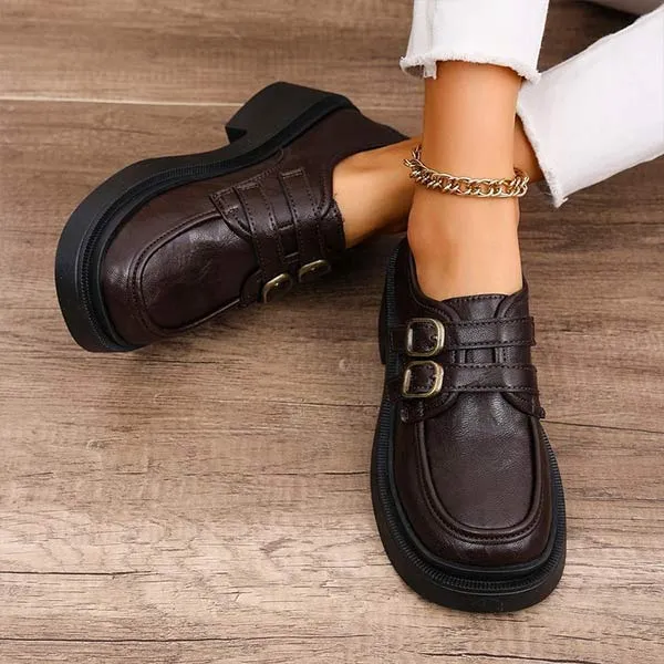 Women's Thick-Soled Slip-On Loafers 69679683C