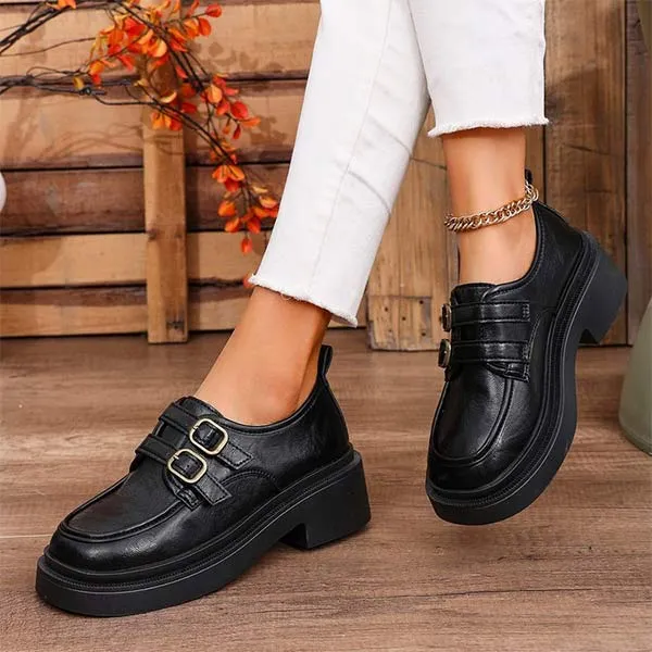 Women's Thick-Soled Slip-On Loafers 69679683C