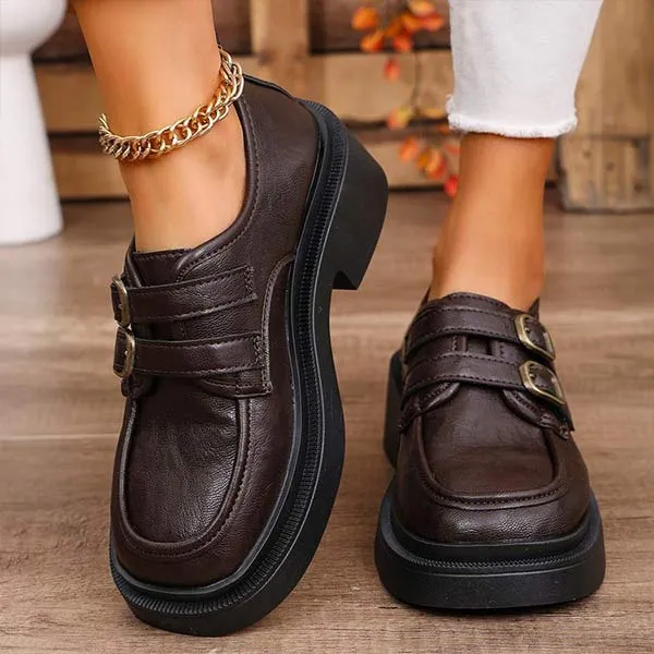 Women's Thick-Soled Slip-On Loafers 69679683C