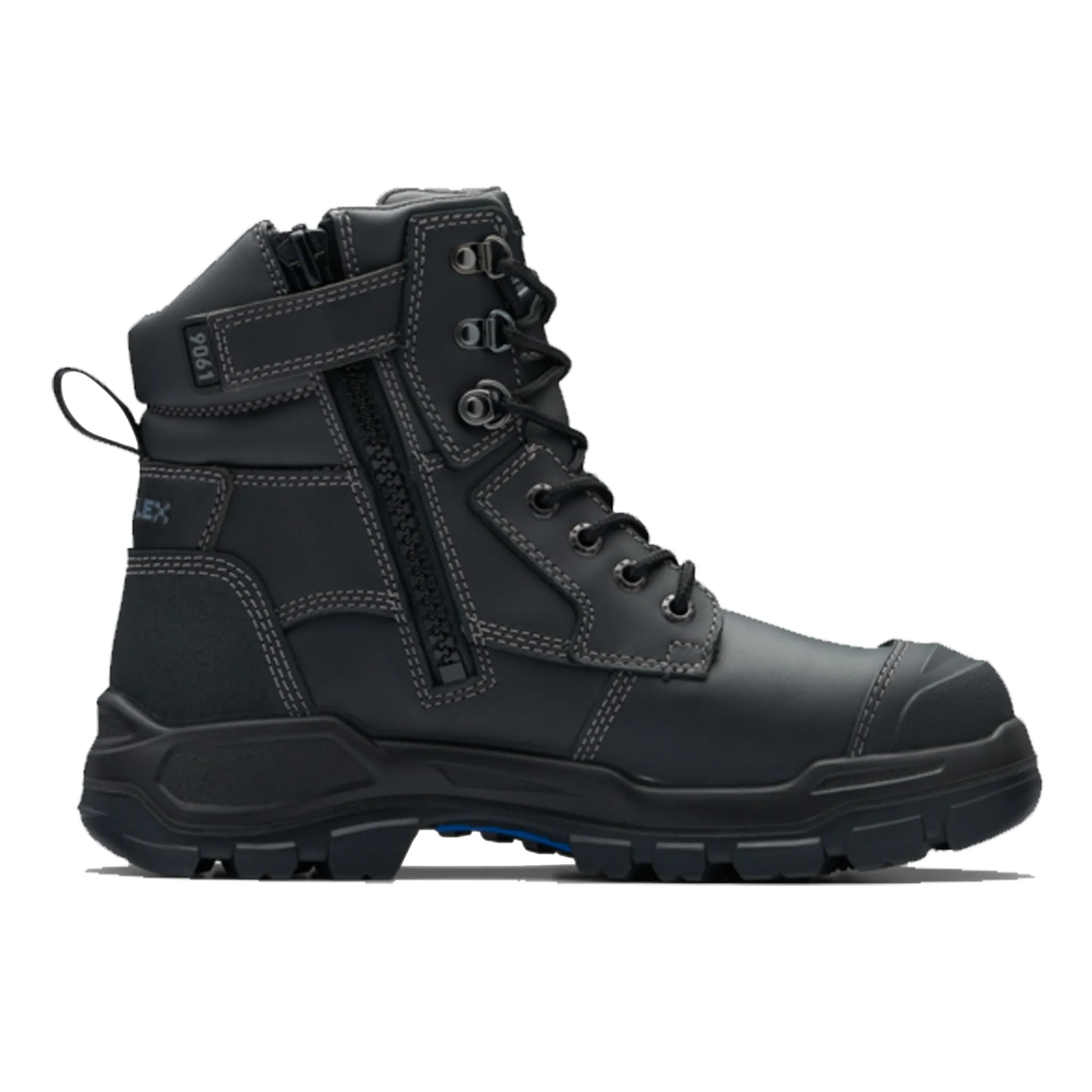 ZIP SIDE - ROTOFLEX WORK BOOT - BLACK - 9061