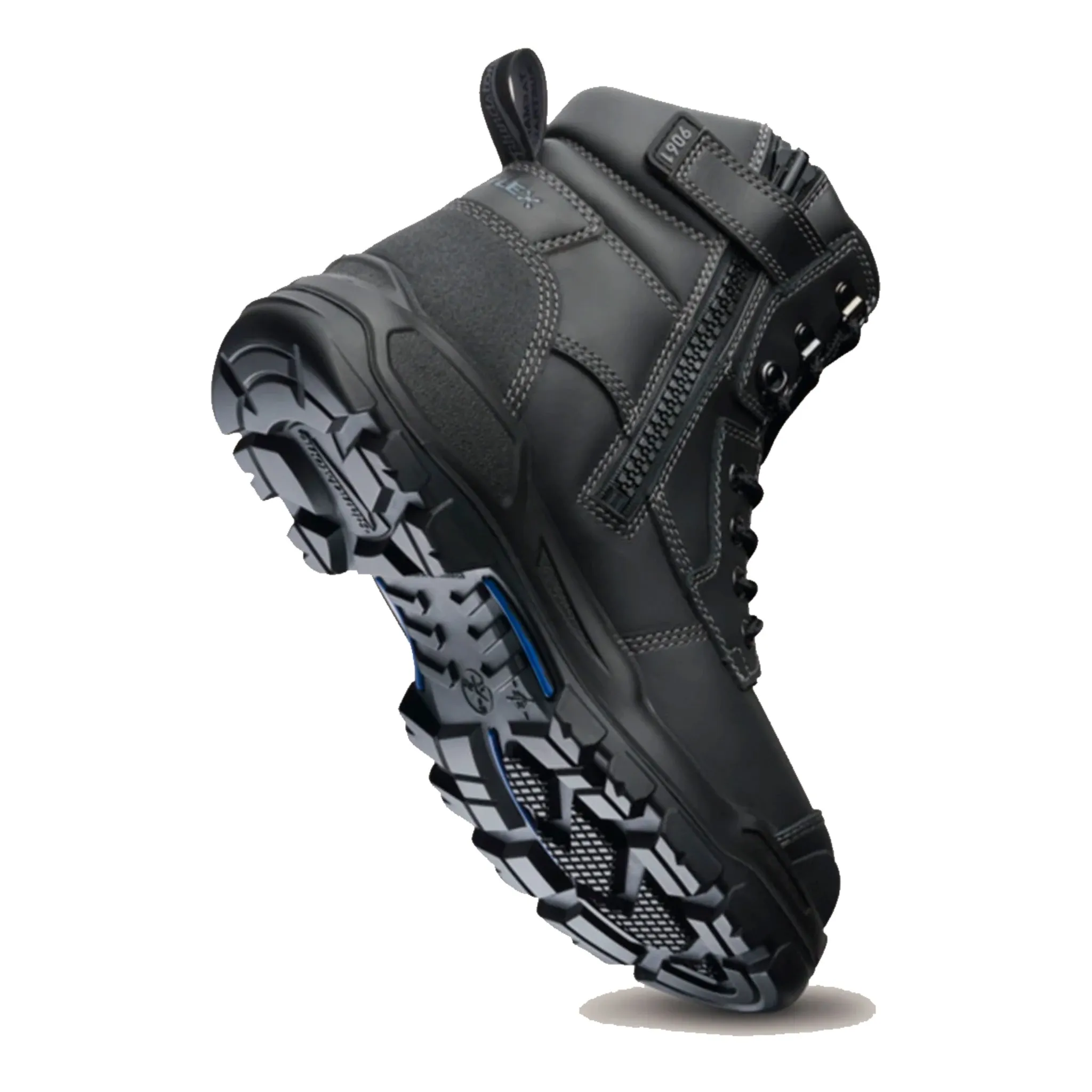 ZIP SIDE - ROTOFLEX WORK BOOT - BLACK - 9061